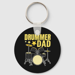Drummer Dad Key Ring