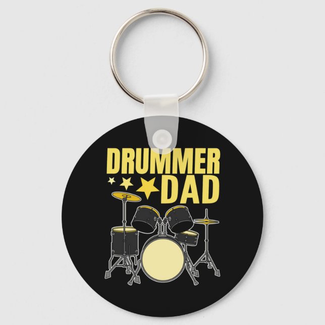 Drummer Dad Key Ring (Front)