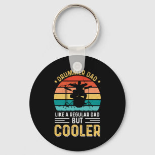 Drummer Dad Key Ring