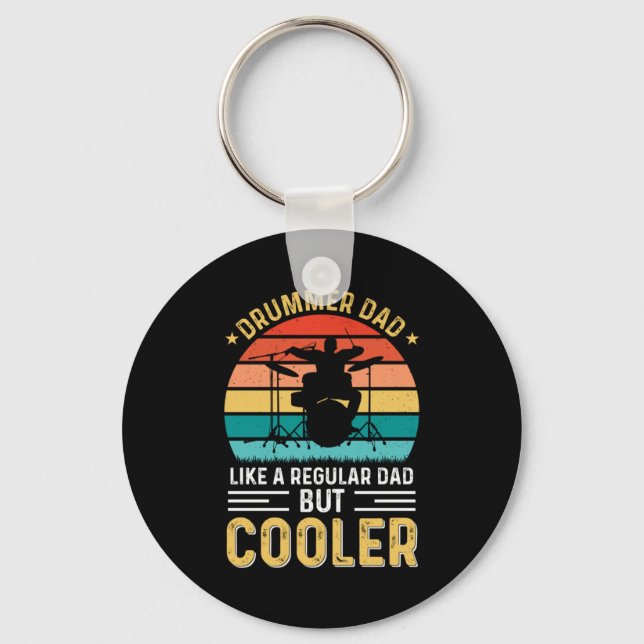 Drummer Dad Key Ring (Front)