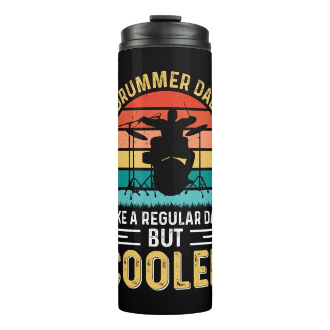 Drummer Dad Thermal Tumbler (Front)