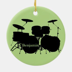 Drummer Drum Set Design Ornament