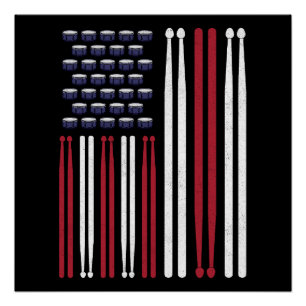 Drummer Drum Sticks Poster