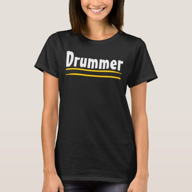 Drummer Drum Sticks T-Shirt (Front)