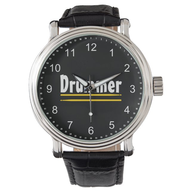 Drummer Drum Sticks Watch (Front)