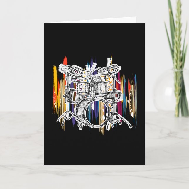 Drummer Drummer Drums Card (Front)