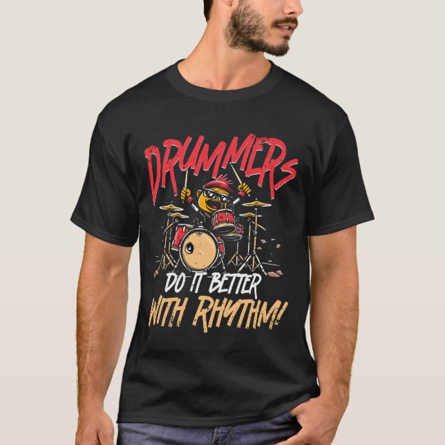 Drummer Drumming friends T-Shirt (Front)