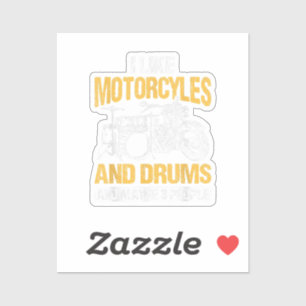 Drummer Drumming I Like Motorcycles And Drums