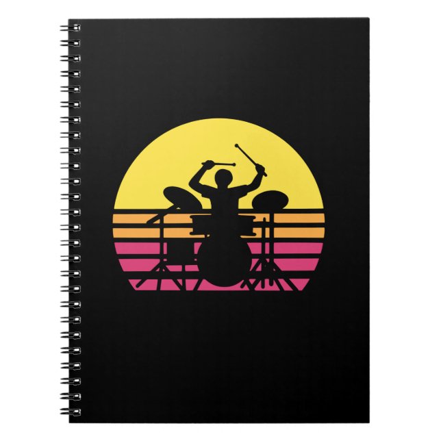 Drummer Drums Drumming Notebook (Front)