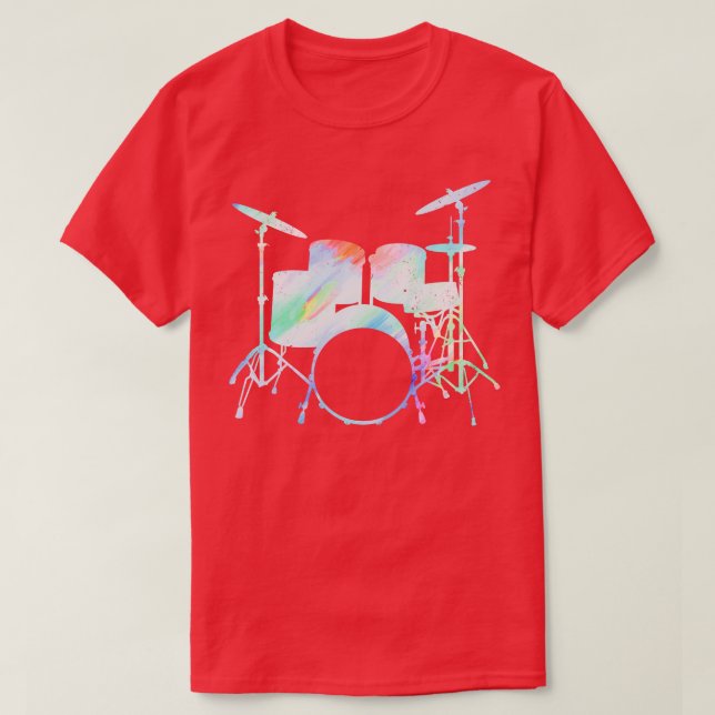 Drummer Drums Drumsticks Musician Outfit 43 T-Shirt (Design Front)