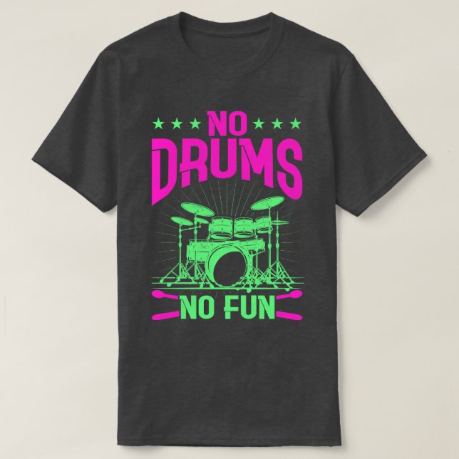 Drummer Drums Drumsticks Musician Outfit 5 T-Shirt (Design Front)