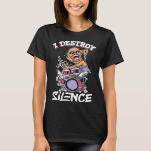 Drummer Drums Music Drum Set Drumming Instrument P T-Shirt