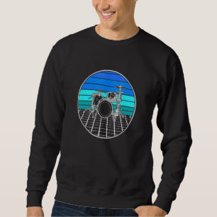Drummer evolution, Drumset, design for musicians_6 Sweatshirt