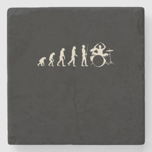 Drummer Evolution Stone Coaster