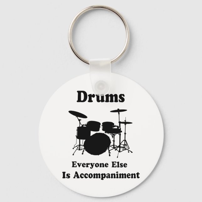 Drummer Gift Key Ring (Front)