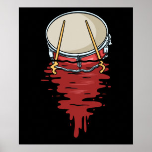 Drummer Gift Men Drumming Gifts Percussion Drum Poster