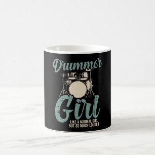 Drummer Girl   Drums Drummer Gift Coffee Mug