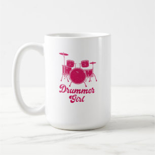 Drummer Girl   Drums Drummer Gift  Coffee Mug