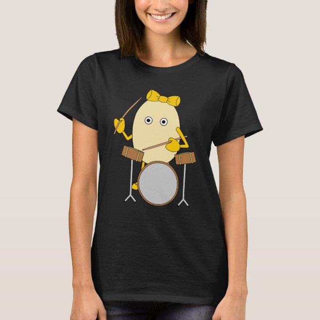 Drummer Girl    T-Shirt (Front)
