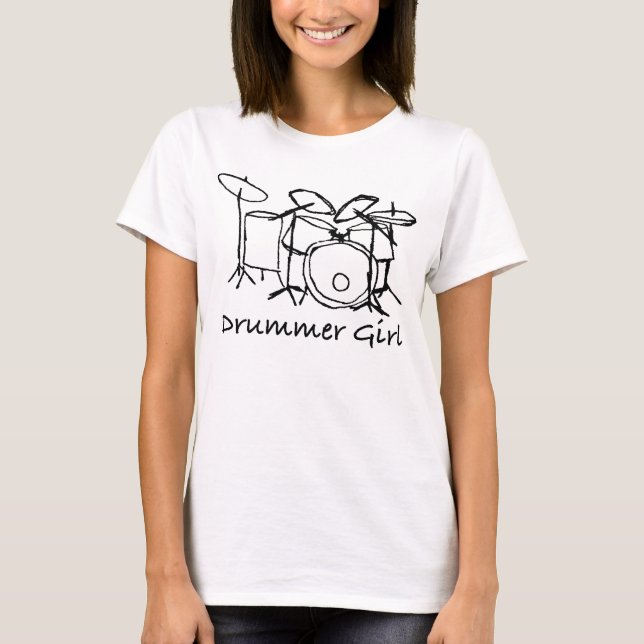 Drummer Girl T-Shirt (Front)