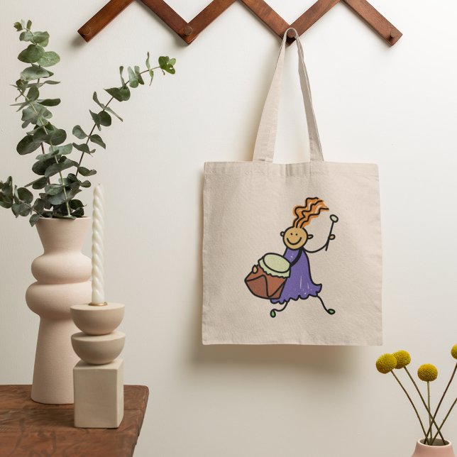 Drummer Girl Tote Bag (Creator Uploaded)