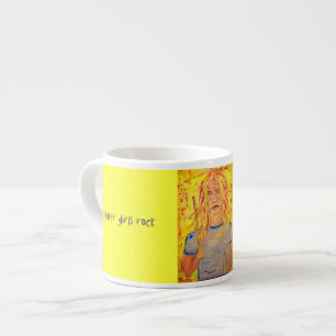 drummer girls rock espresso cup