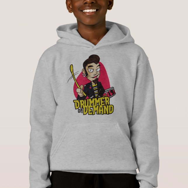 Drummer Guy with Drumsticks Design (Front)