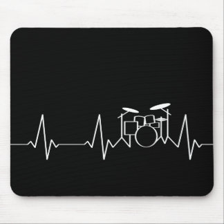 Drummer Heartbeat Mouse Pad