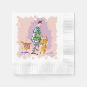 Drummer I coined paper cocktail napkins