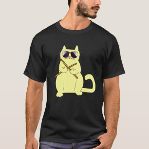 Drummer Kitty Cat   Musician Instrumentalist Drum  T-Shirt