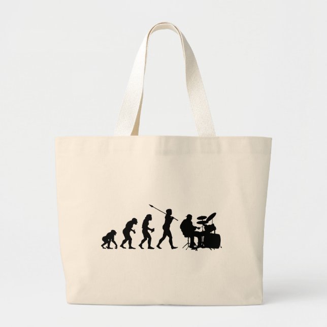 Drummer Large Tote Bag (Front)
