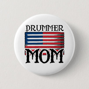 Drummer Mum 6 Cm Round Badge