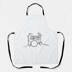 Drummer Music Design One-Line Drums Apron