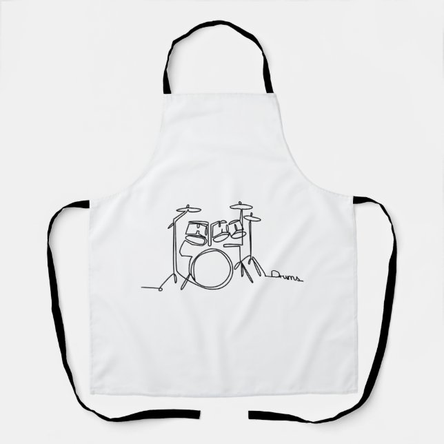 Drummer Music Design One-Line Drums  Apron (Front)