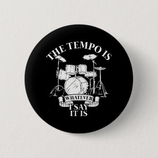 Drummer Musical Instrument Music Drummer Drums 6 Cm Round Badge
