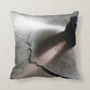 Drummer Musician Cracked Cymbal Cushion