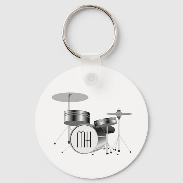 Drummer - Musician Key Ring (Front)