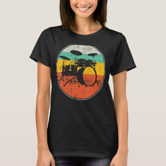 Drummer Paradiddle Retro Drumming Drum Set 1 T-Shirt