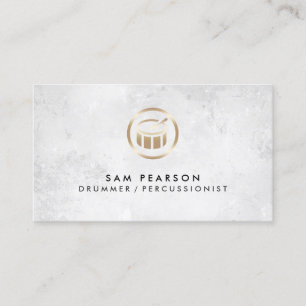 Drummer Percussionist Drums Icon Business Card