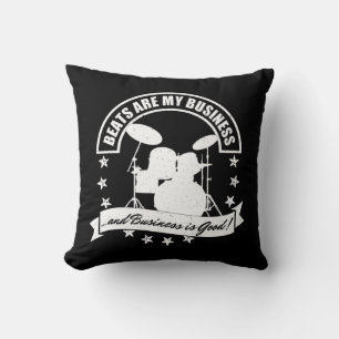 Drummer Pillow Rock & Roll Music Drumming Musician