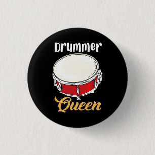 Drummer Queen 3 Cm Round Badge