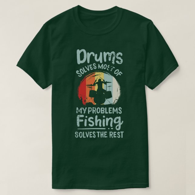 Drummer Quote Drums T-Shirt (Design Front)