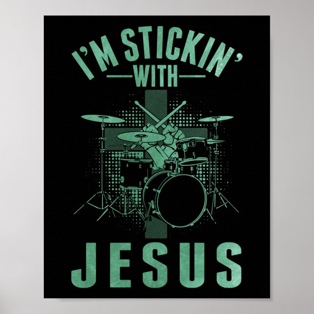Drummer Religious Musician Drum Poster (Front)