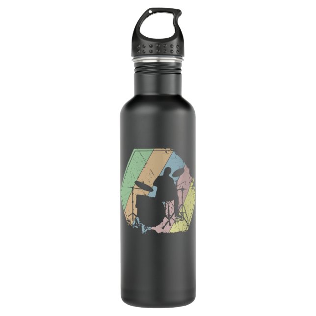 Drummer Retro 710 Ml Water Bottle (Front)