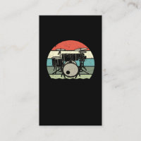 Drummer Retro Drumset Rock Band Drum Musician