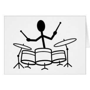 Drummer Stick Figure