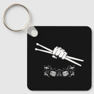 Drummer Sticks Legend Drumming Dad Gift Key Ring