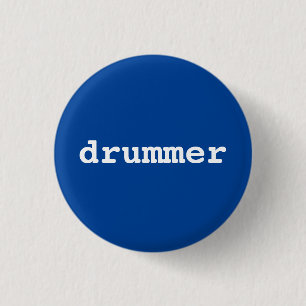 drummer typography Button