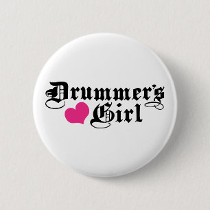 Drummer's Girl 6 Cm Round Badge