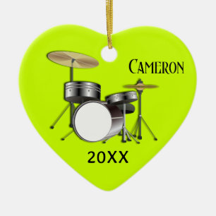Drummers Personalised Christmas Photo Ornament